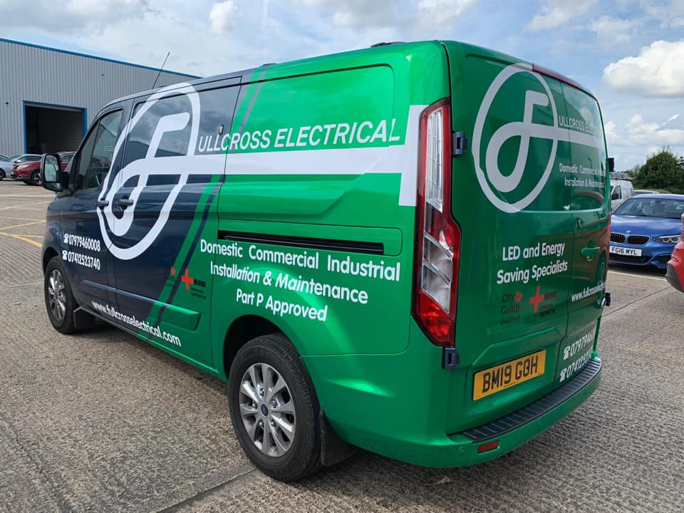New Van Fullcross Electrical Ltd from Signs Express Northampton